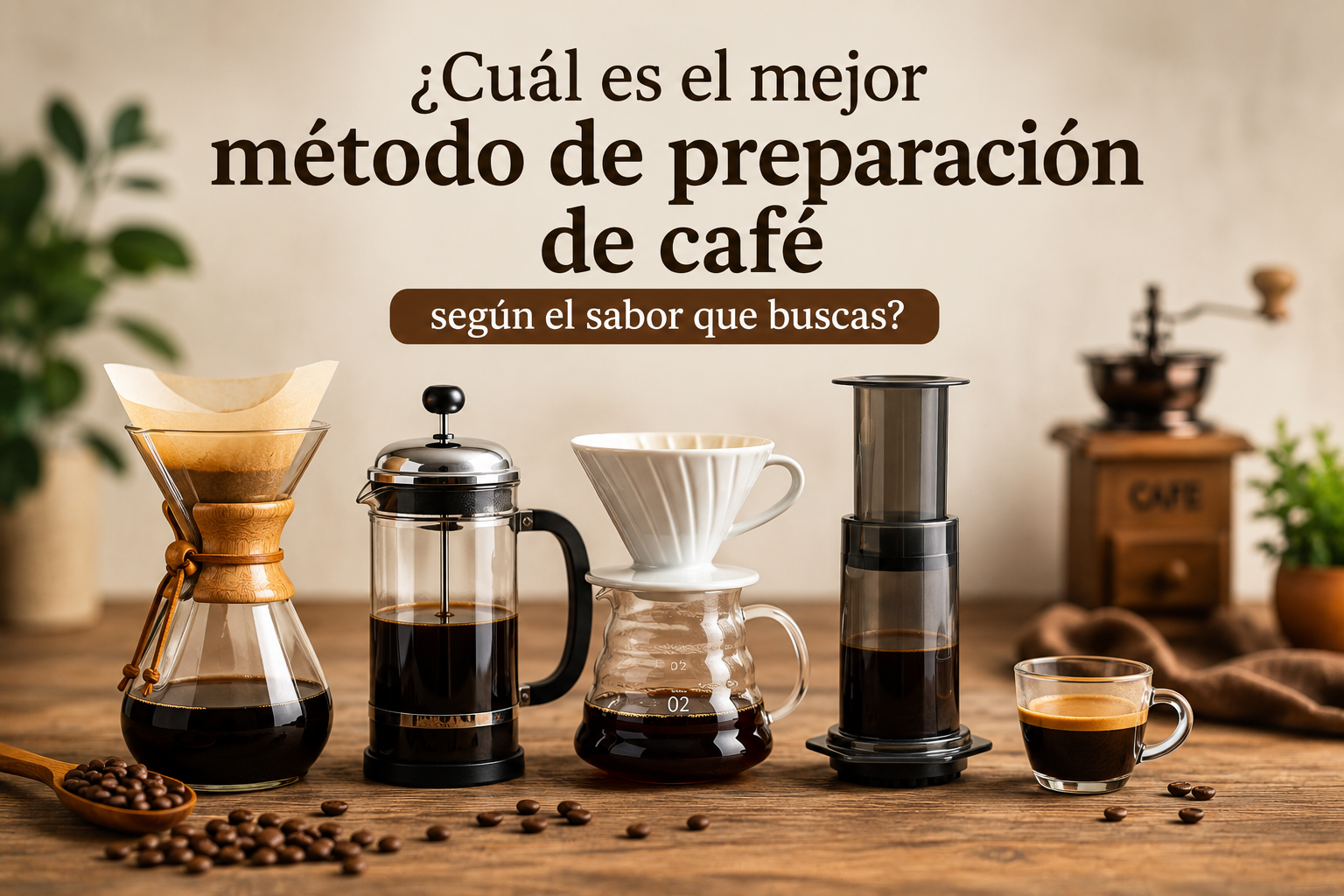 Métodos de preparación de café
