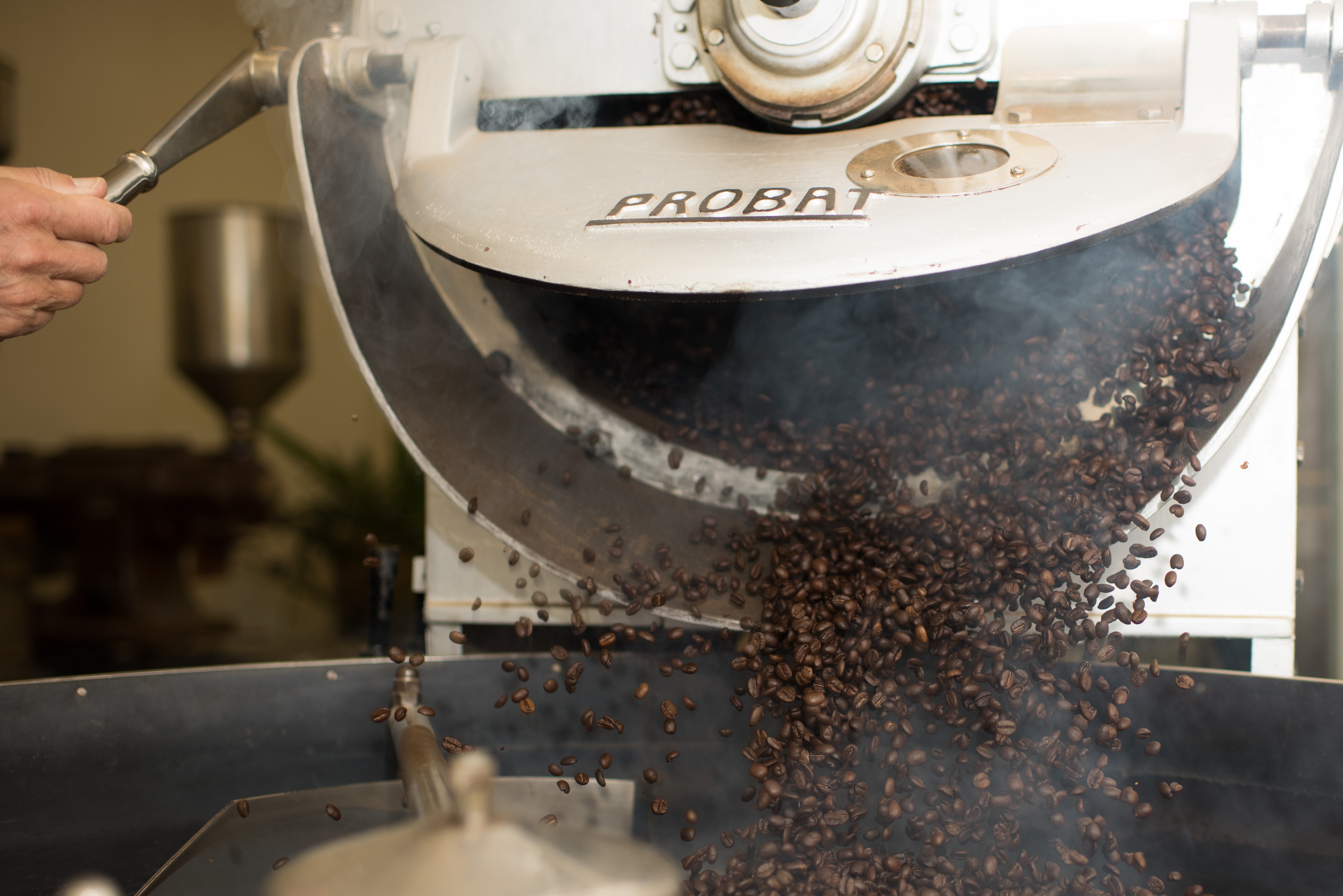 Etiqueta de café de especialidad mostrando información de trazabilidad y fecha de tueste